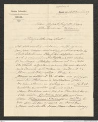 Nachlass Franz Steindachner, Brief von Gustav Schneider (junior) an Franz Steindachner (13.12.1909), Inv.Nr. 462.18, Seite 1